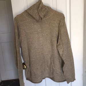 Beige Turtleneck Sweater